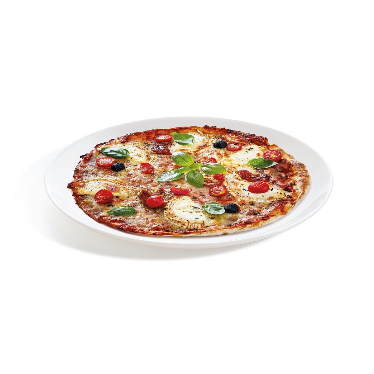 6 assiettes plates blanches 25cm -DIWALI blanc, LUMINARC