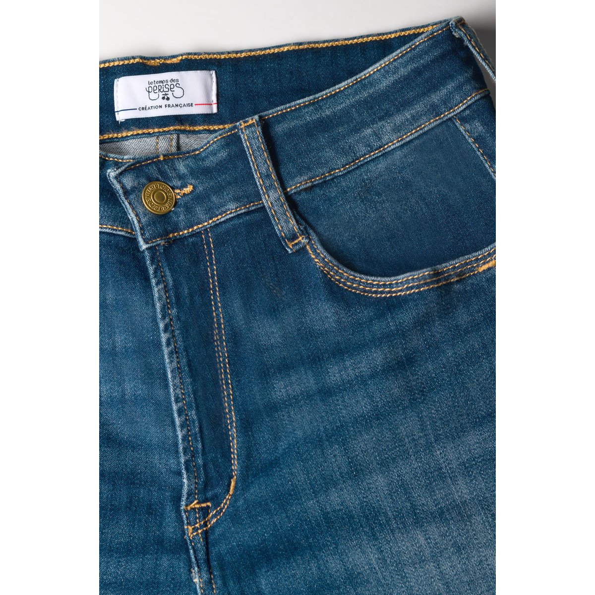 Jeans loose, large pulp wide leg , longueur 34 blue, LE TEMPS DES CERISES