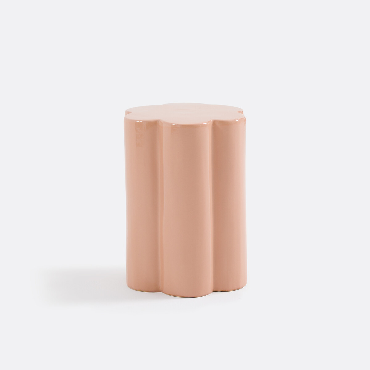 Bout de canapé céramique, Jelly beige rosé, LA REDOUTE INTERIEURS