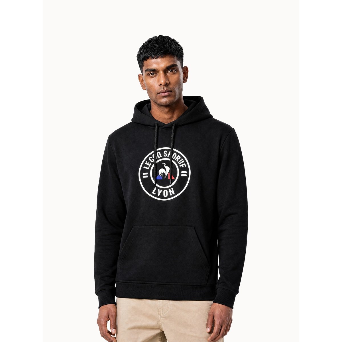Sweat à capuche Unisexe City noir, LE COQ SPORTIF
