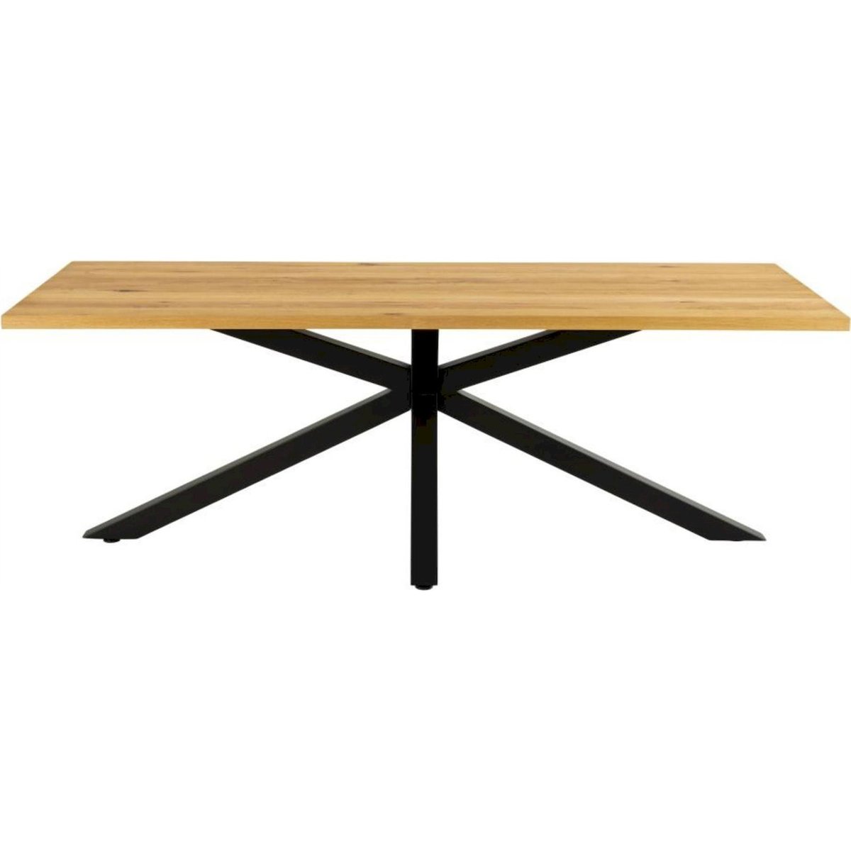 Table à manger rectangulaire chêne KARDEMA chêne et noir, RECOLLECTION