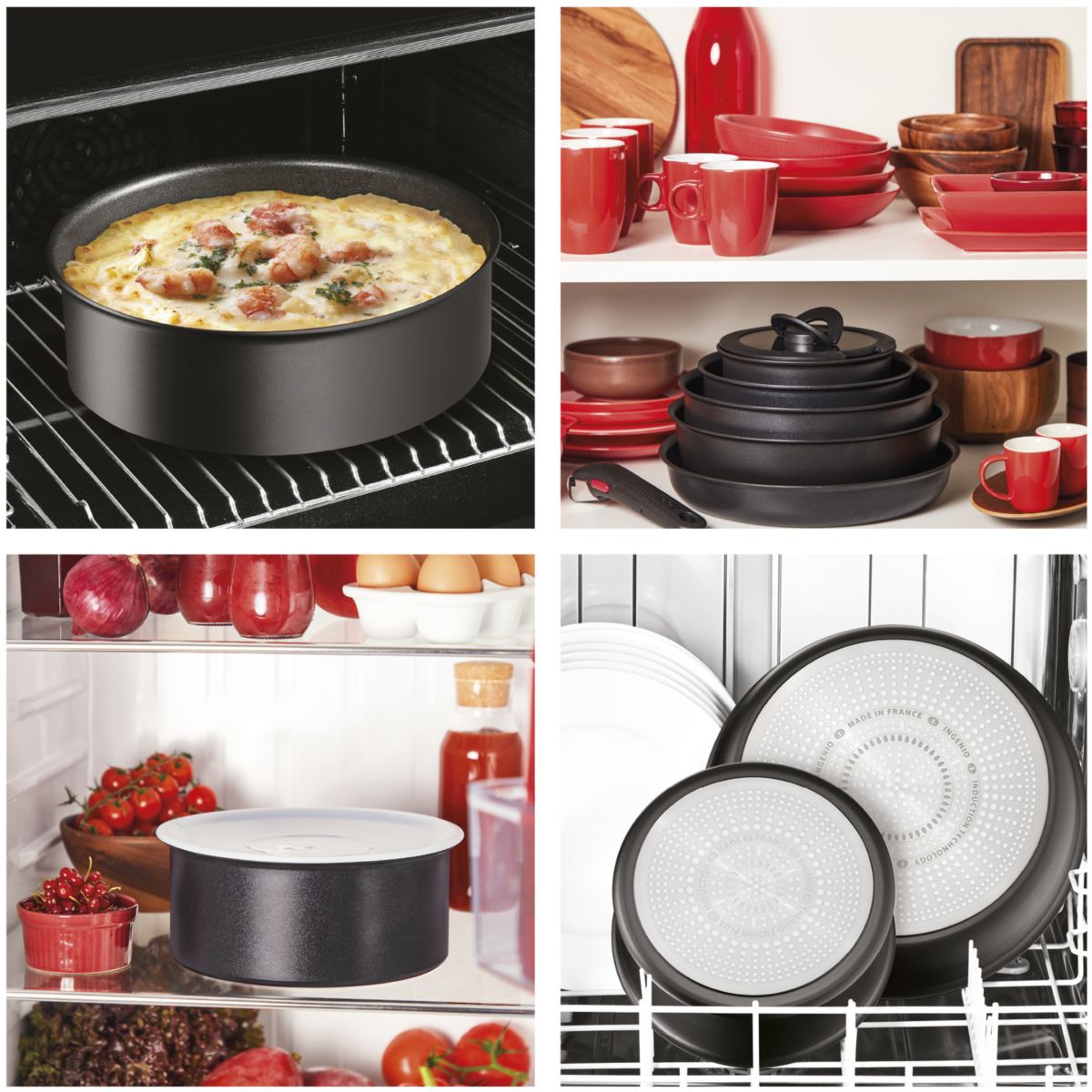 Poignée amovible Ingenio premium noir, TEFAL