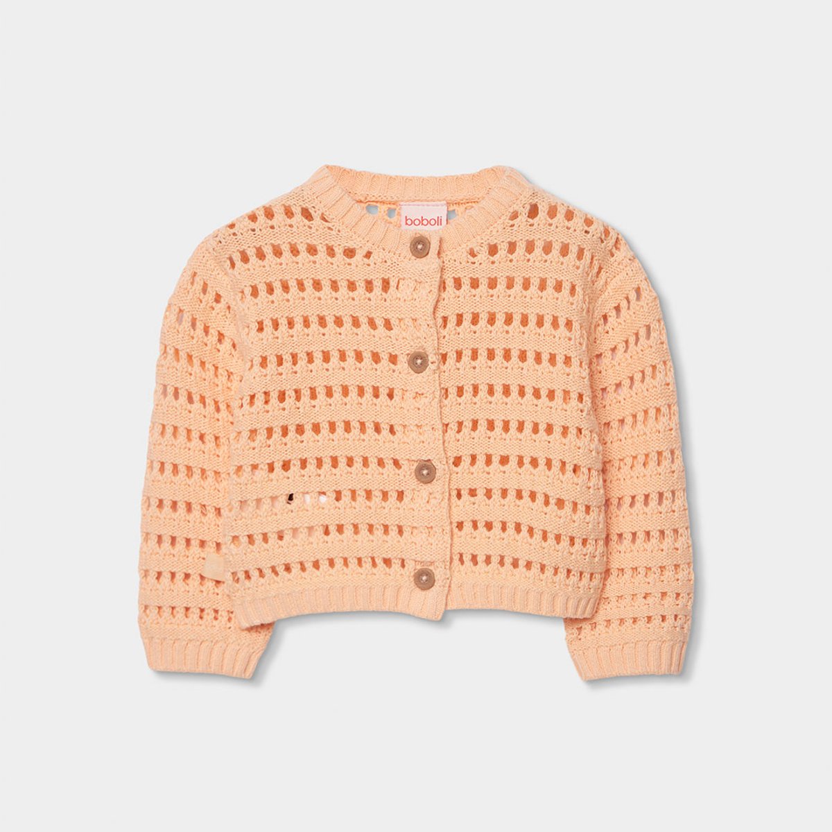 Veste bébé tricot marron, BOBOLI