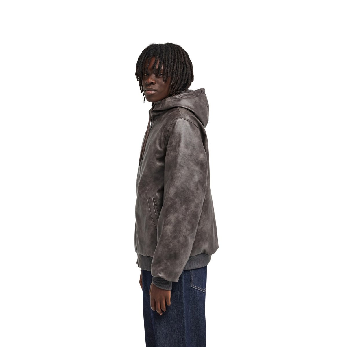 Veste bomber HOODED BOMBER JACKET marron marble off black, ELEMENT