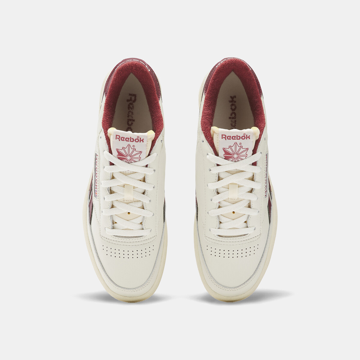 Sapatilhas CLUB C REVENGE VINTAGE cru/bordeaux, REEBOK