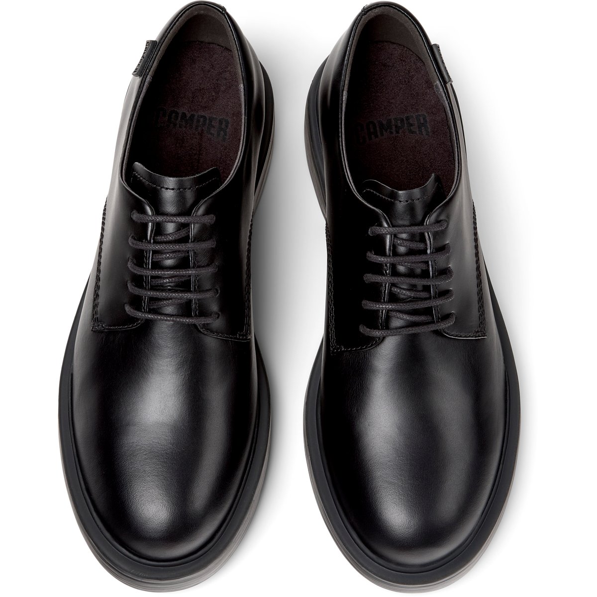Derbies Dean cuir noir, CAMPER