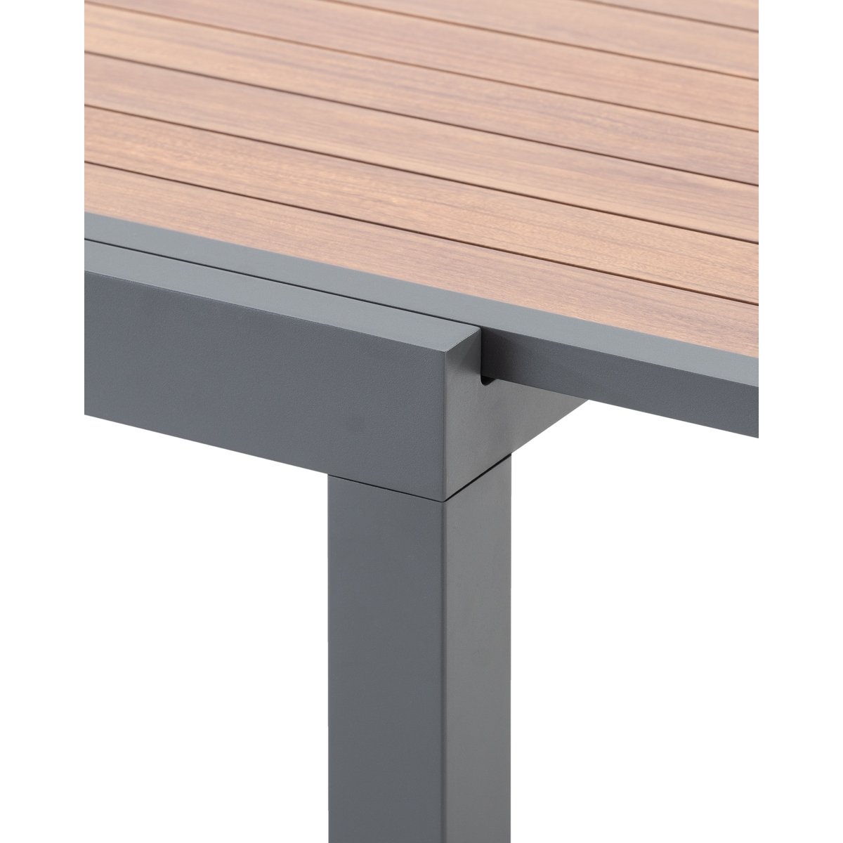 Table à manger, extensible, MANHATTAN gris anthracite, DEFORA HOME