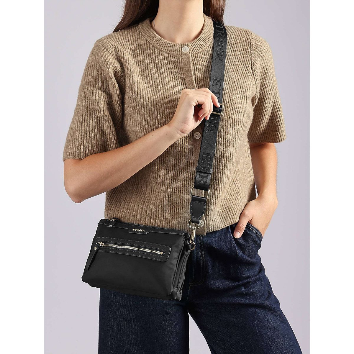 Sac bandoulière Celeste noir, ETRIER