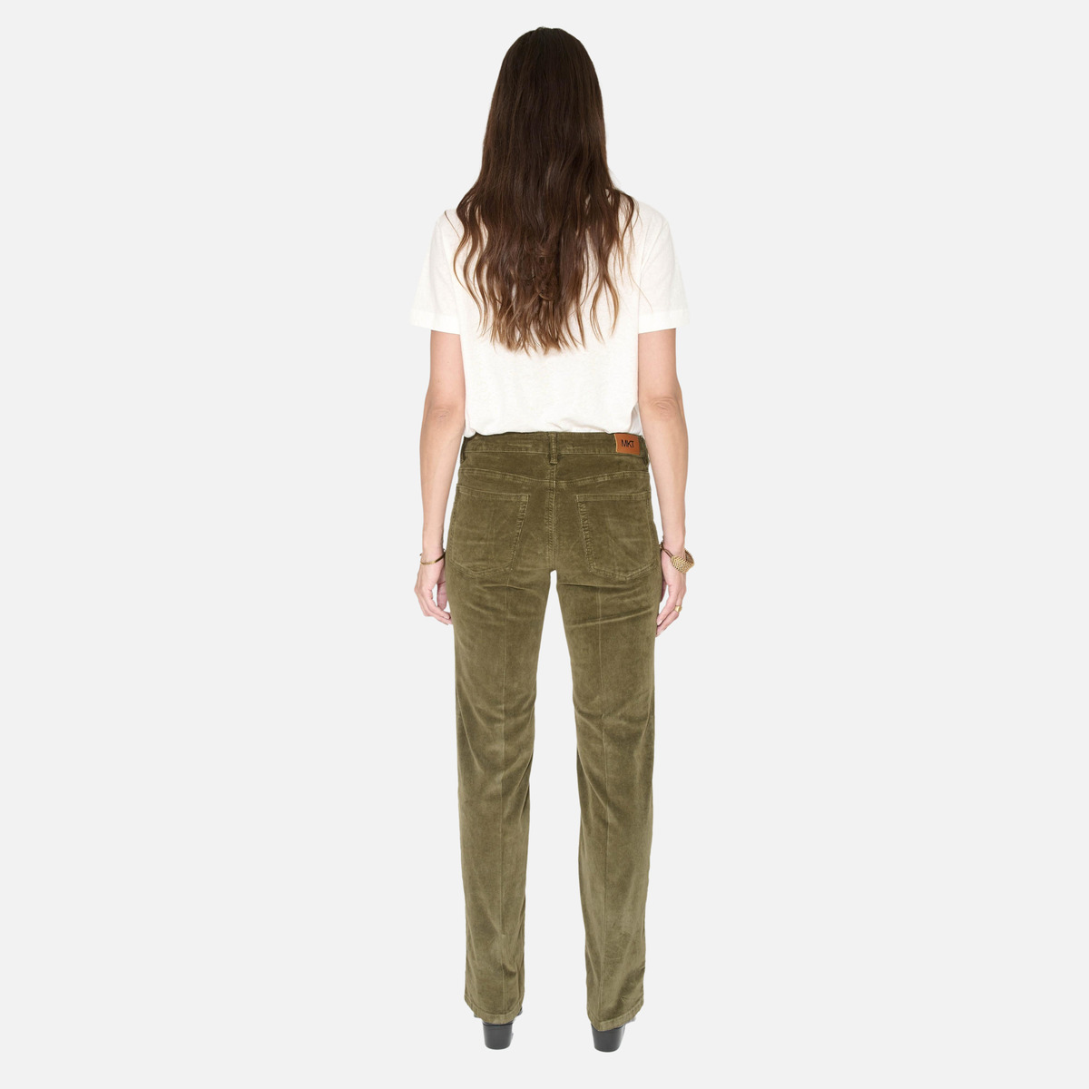 Pantalon THE JAGGER VELVET kaki, MKT STUDIO