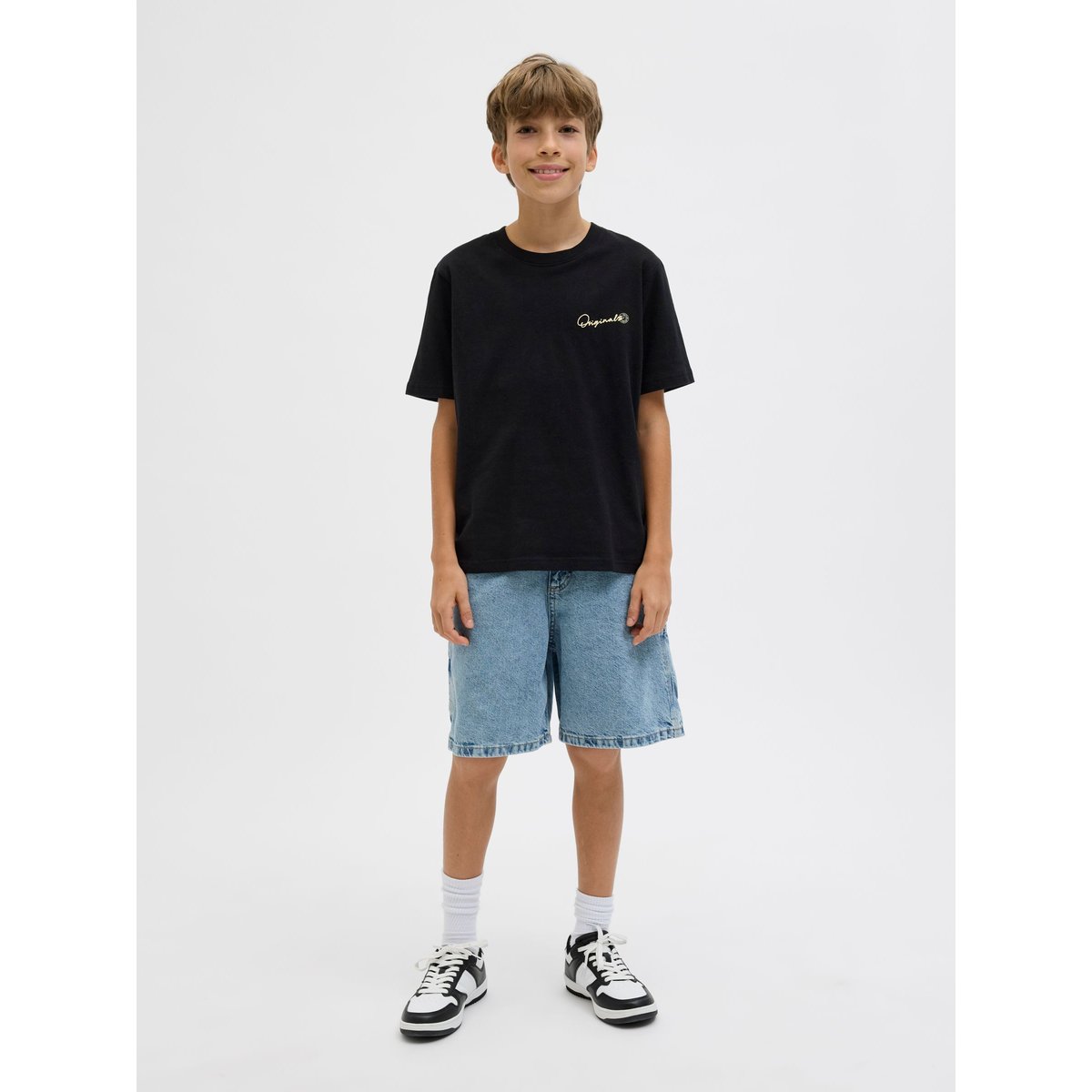T-Shirt black 1, JACK & JONES JUNIOR