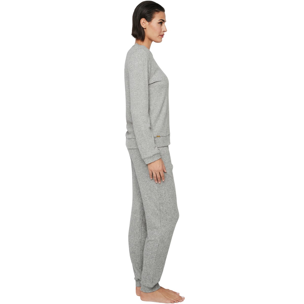 Pyjama pantalon top manches longues P106 CLOUD NINE gris, SELMARK