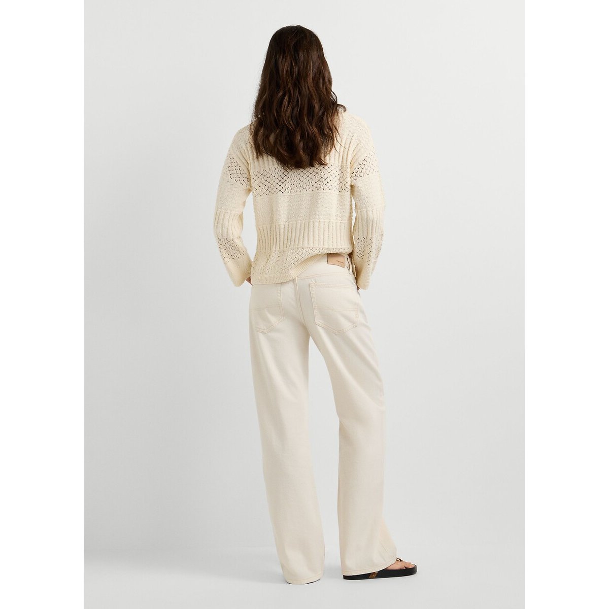 Jean loose taille basse, Nicky ecru tencel, PEPE JEANS