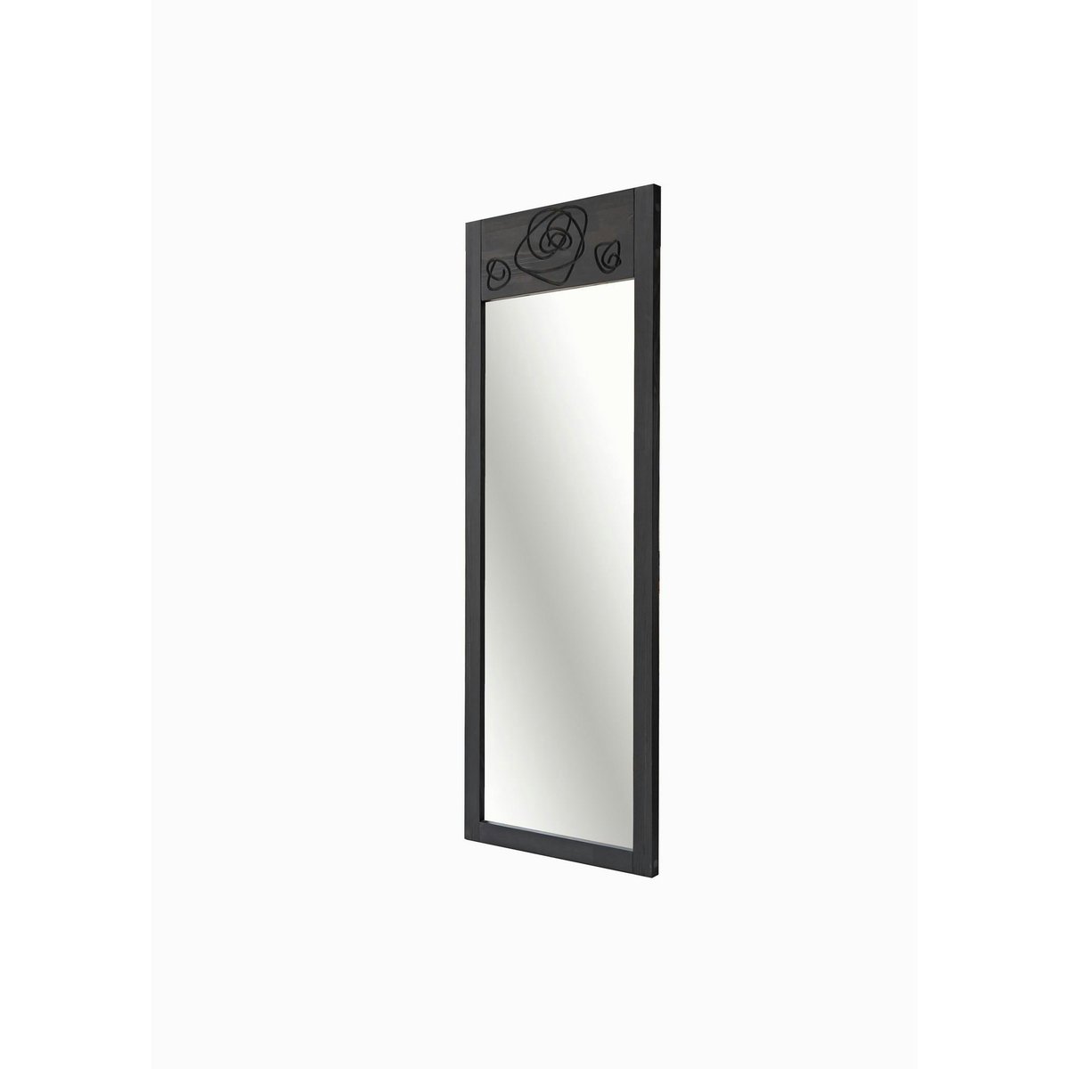 Miroir vertical en bois 155 cm HILO anthracite - rose, PIER IMPORT