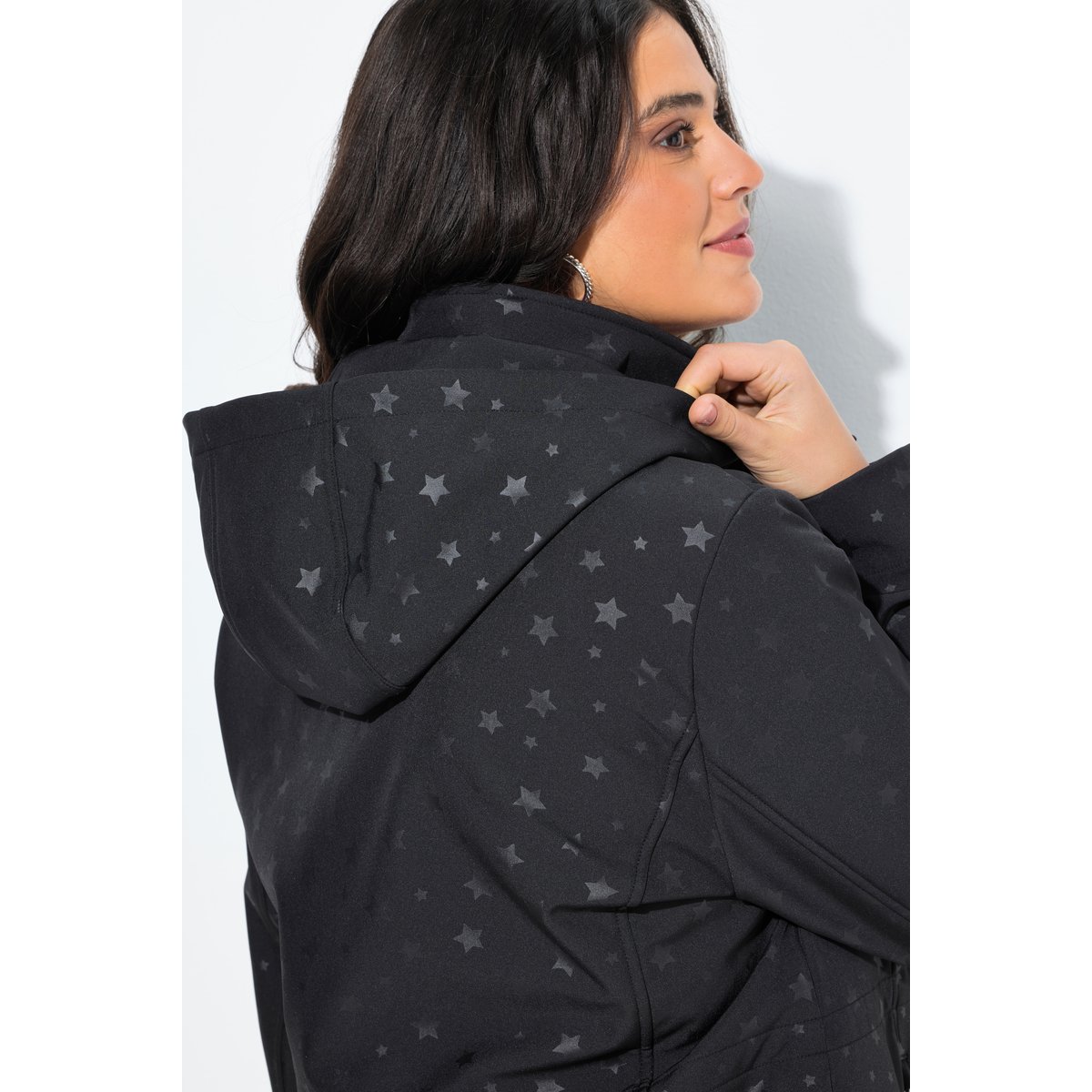 Veste softshell HYPRAR, imperméable noir, ULLA POPKEN