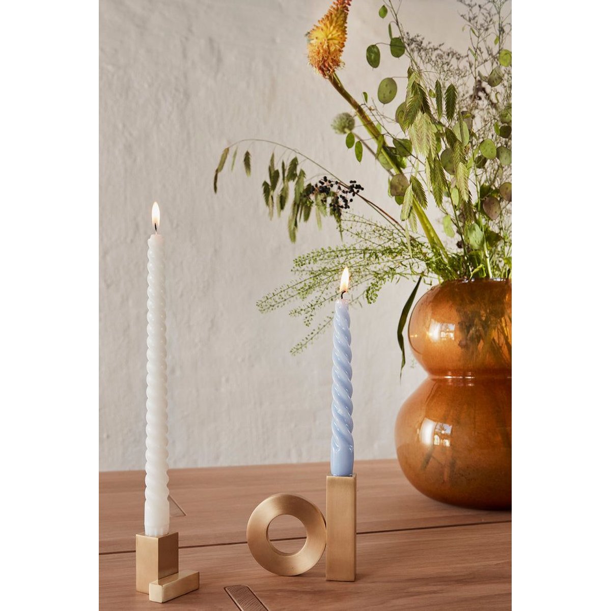 Bougeoir en laiton décoratif LIVING or, OYOY LIVING DESIGN