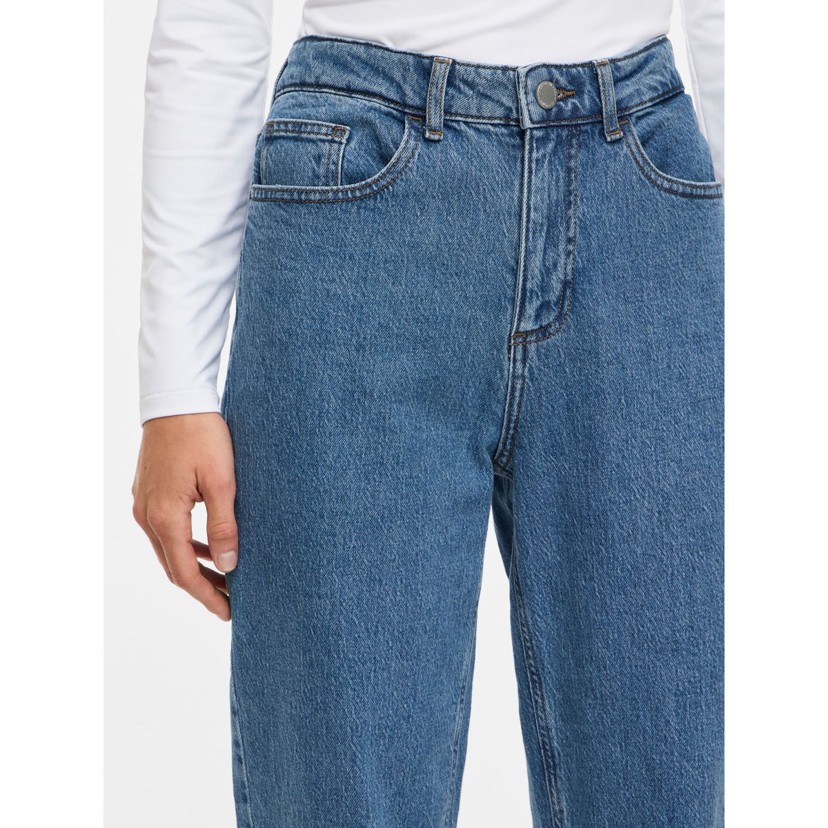 Jean Droit bleu - medium blue denim1, VILA
