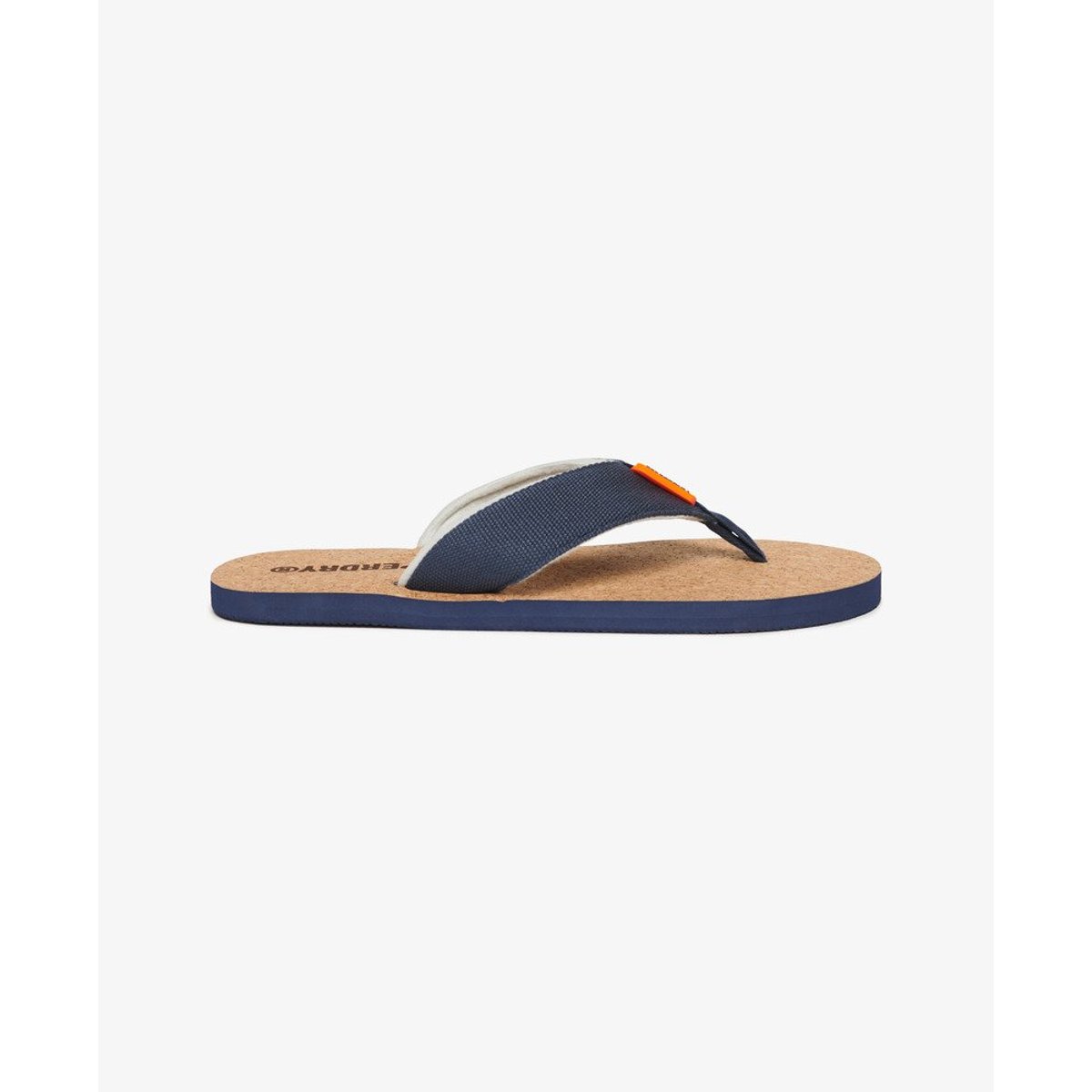 Tongs Graphiques en Liège bleu marine lauren, SUPERDRY