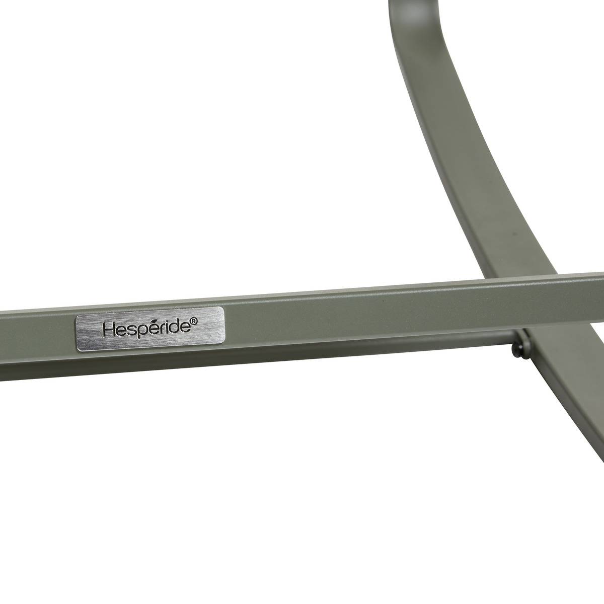 Fauteuil à bascule en aluminium FELINIO vert laurier, HESPERIDE