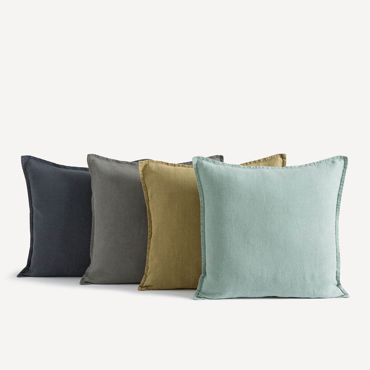 Housse de coussin lin épais, Boreo céladon, AM.PM