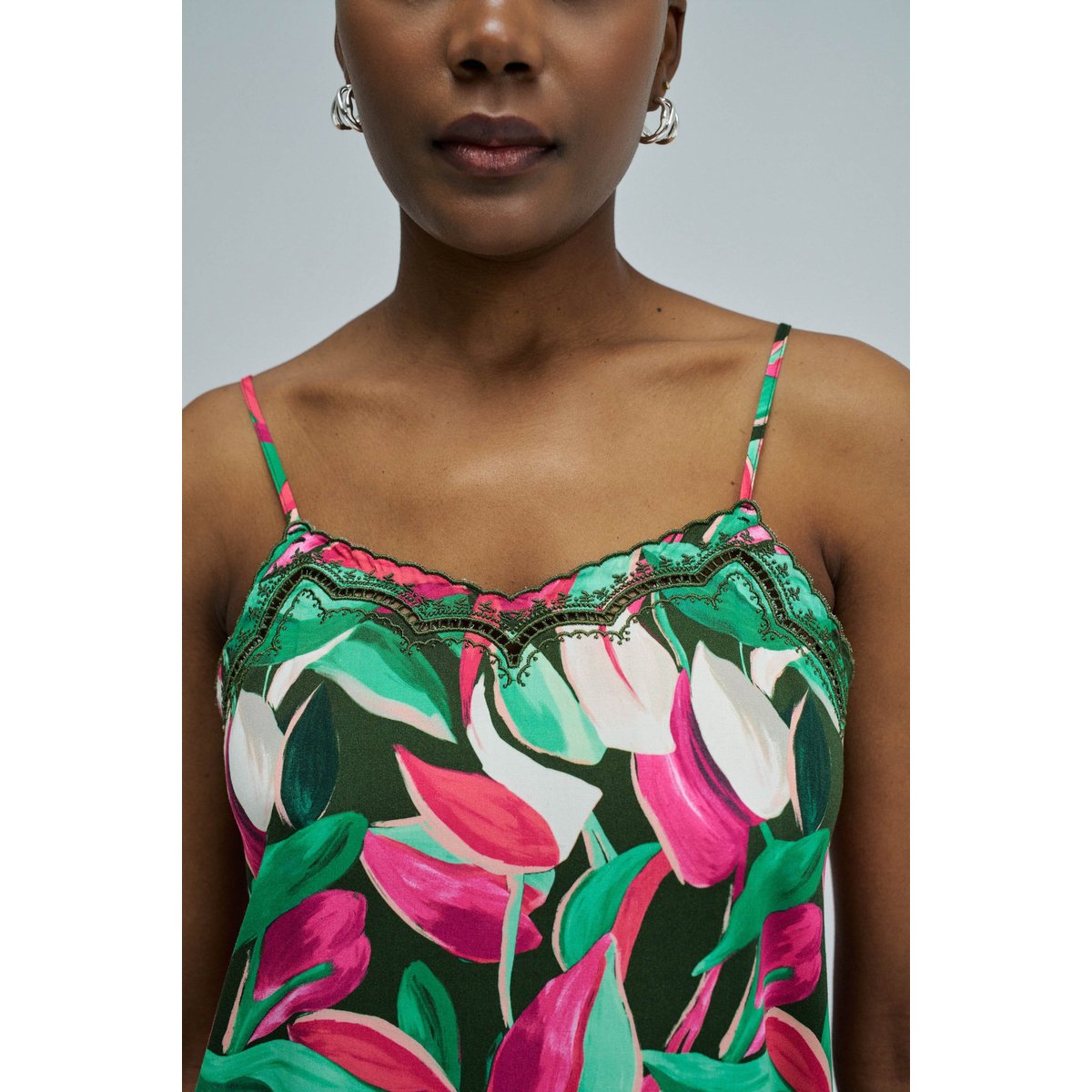 TOP AVEC MOTIF FLORAL rouge, SALSA JEANS