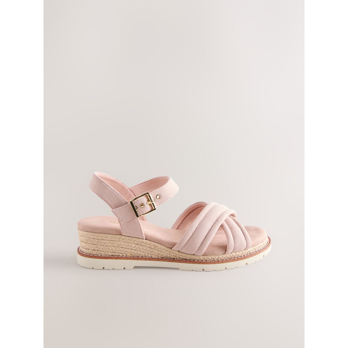 Sandales forever comfort® croisées compensées rose, NEXT