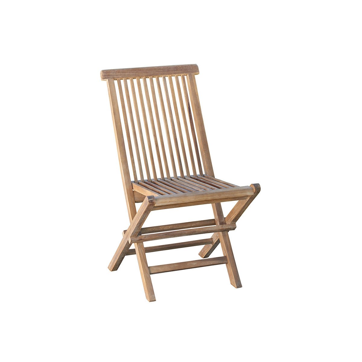Chaise de jardin en teck huilé pliante BALI marron, BERAH GETAH