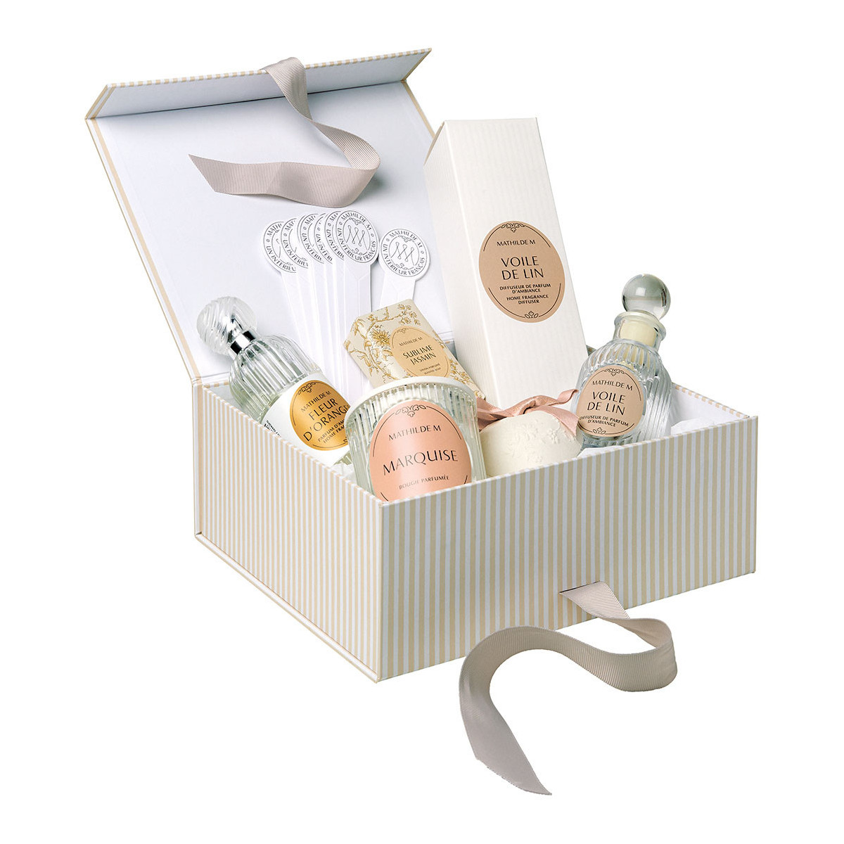 Boîte cadeau moyen modèle beige, MATHILDE M