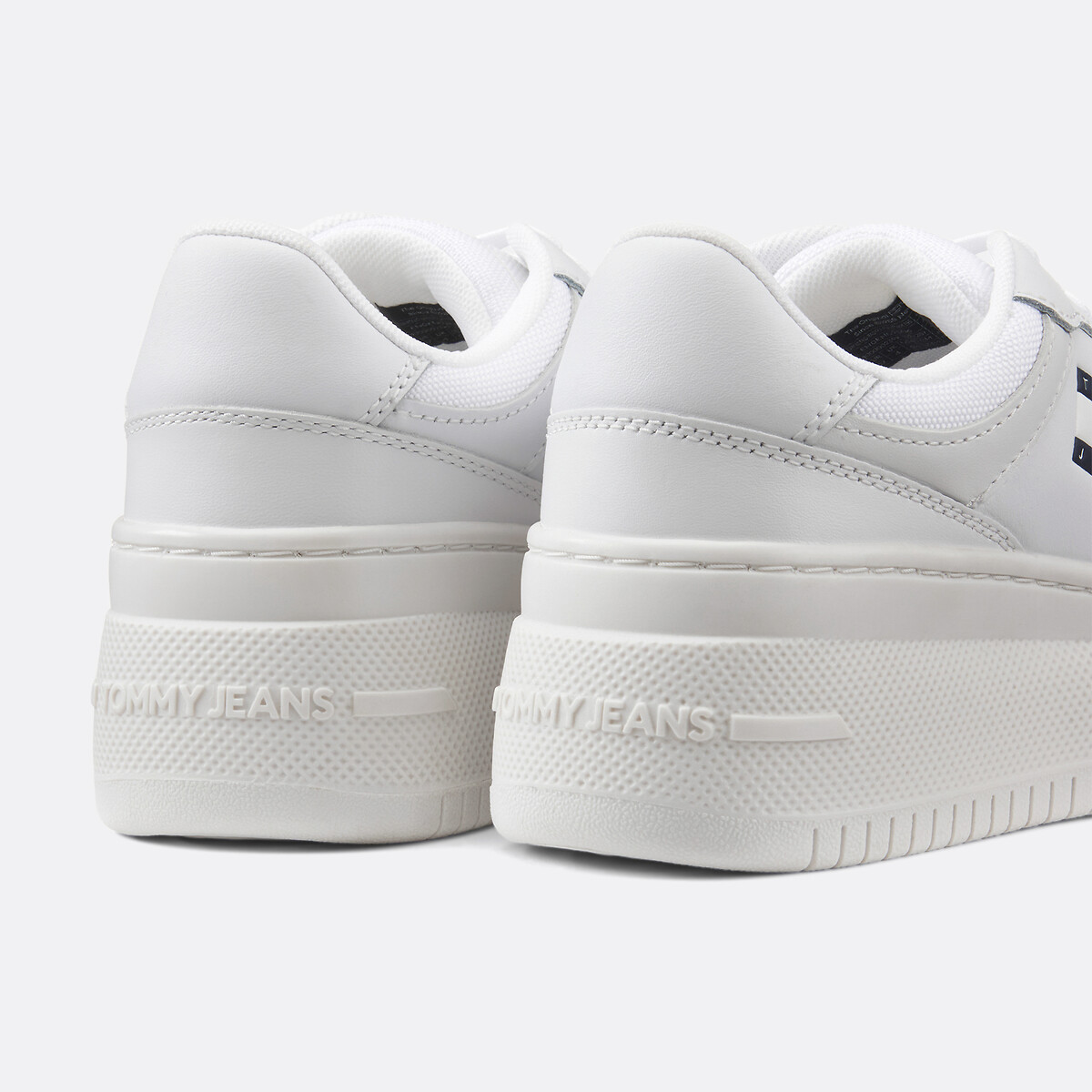 Retro Flatform Leather Trainers white, TOMMY HILFIGER