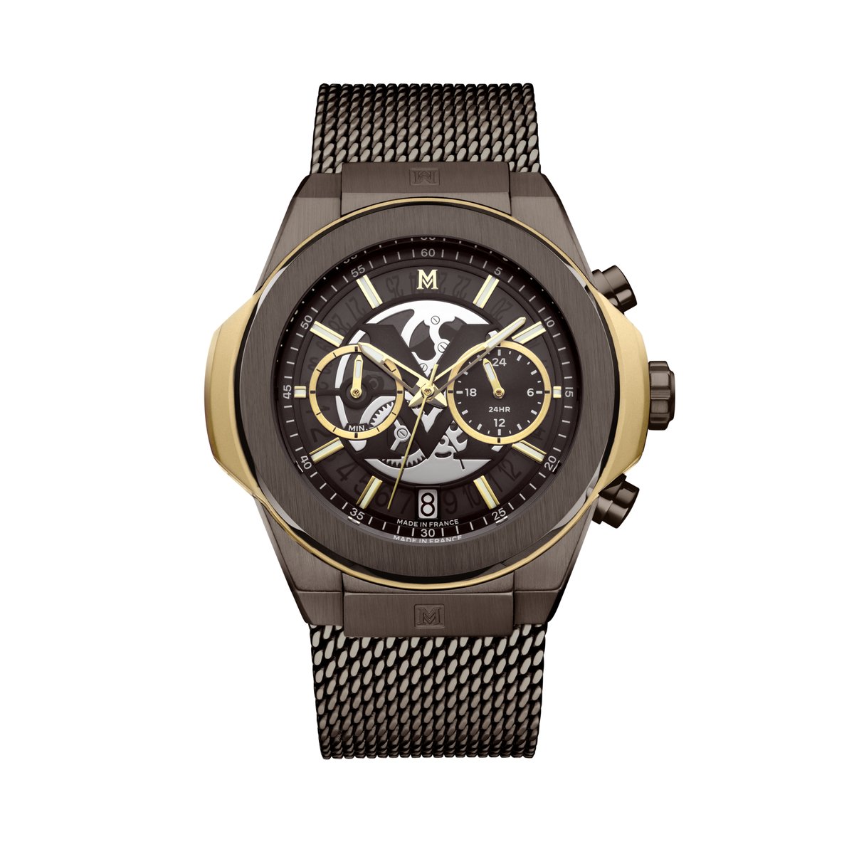 Montre Analogique  ORIGINE brun brun brun, MONTIGNAC