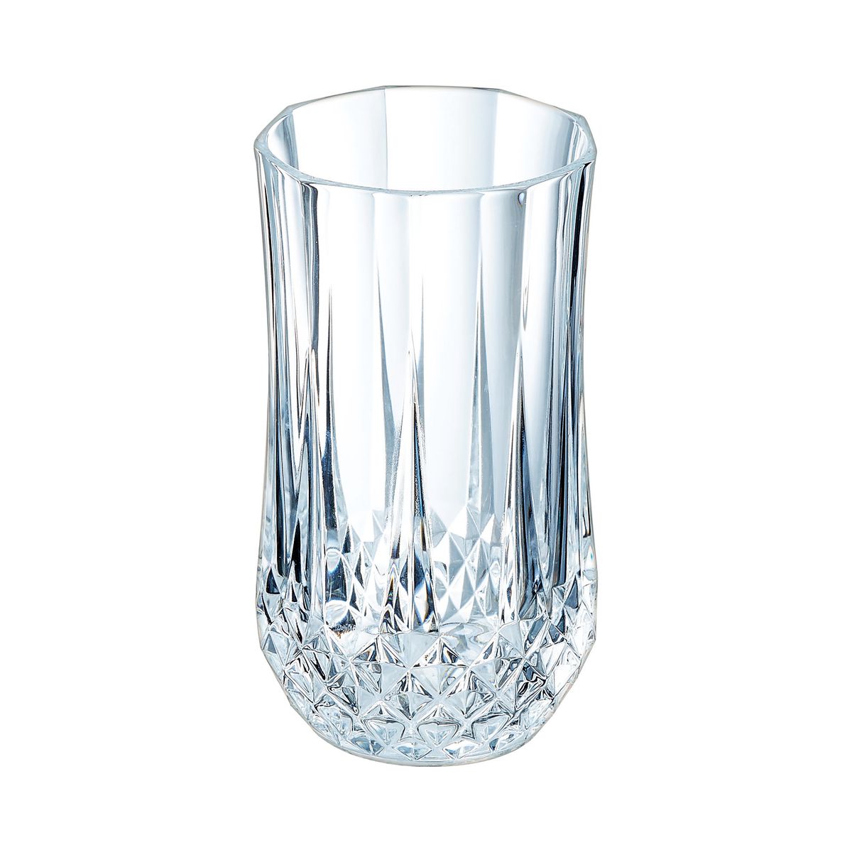 Lot De 6 Verres À Eau Vintage 36cl, Longchamp transparent, CRISTAL D ARQUES
