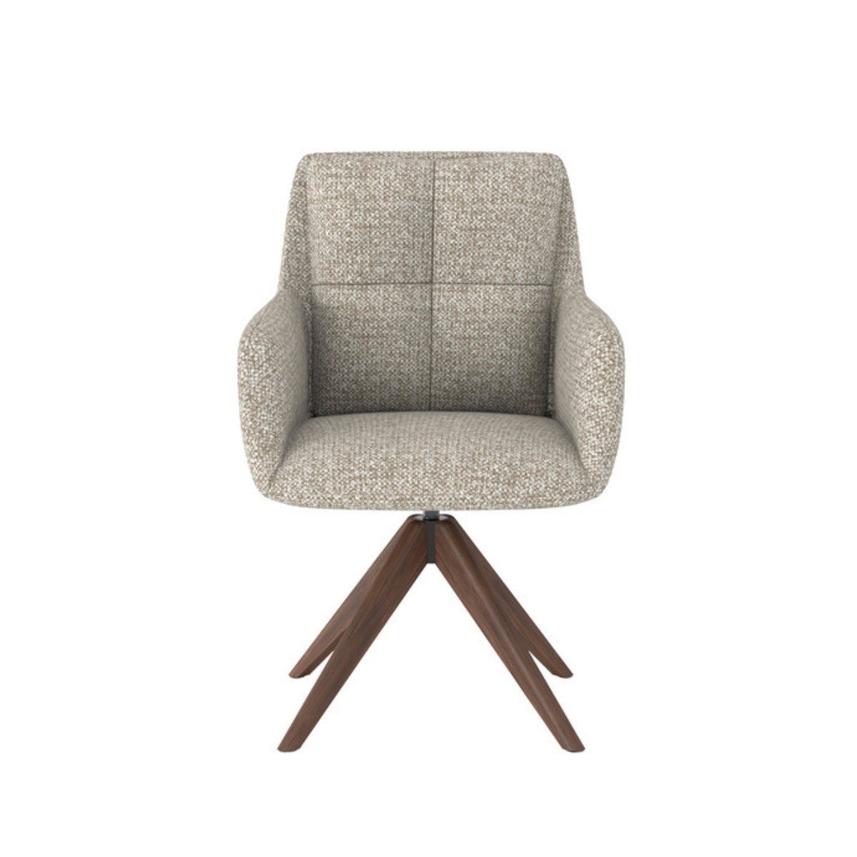 Chaise Bridge avec pieds en bois massif L61 cm - DANTE beige, SIGNATURE