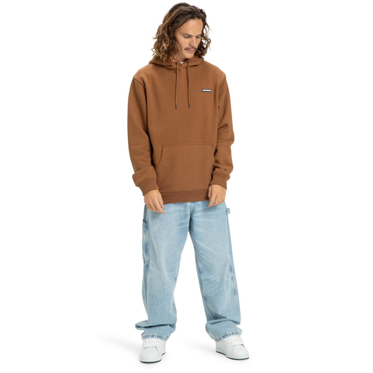 Sweat à capuche PATCH IT. marron toffee, DC SHOES