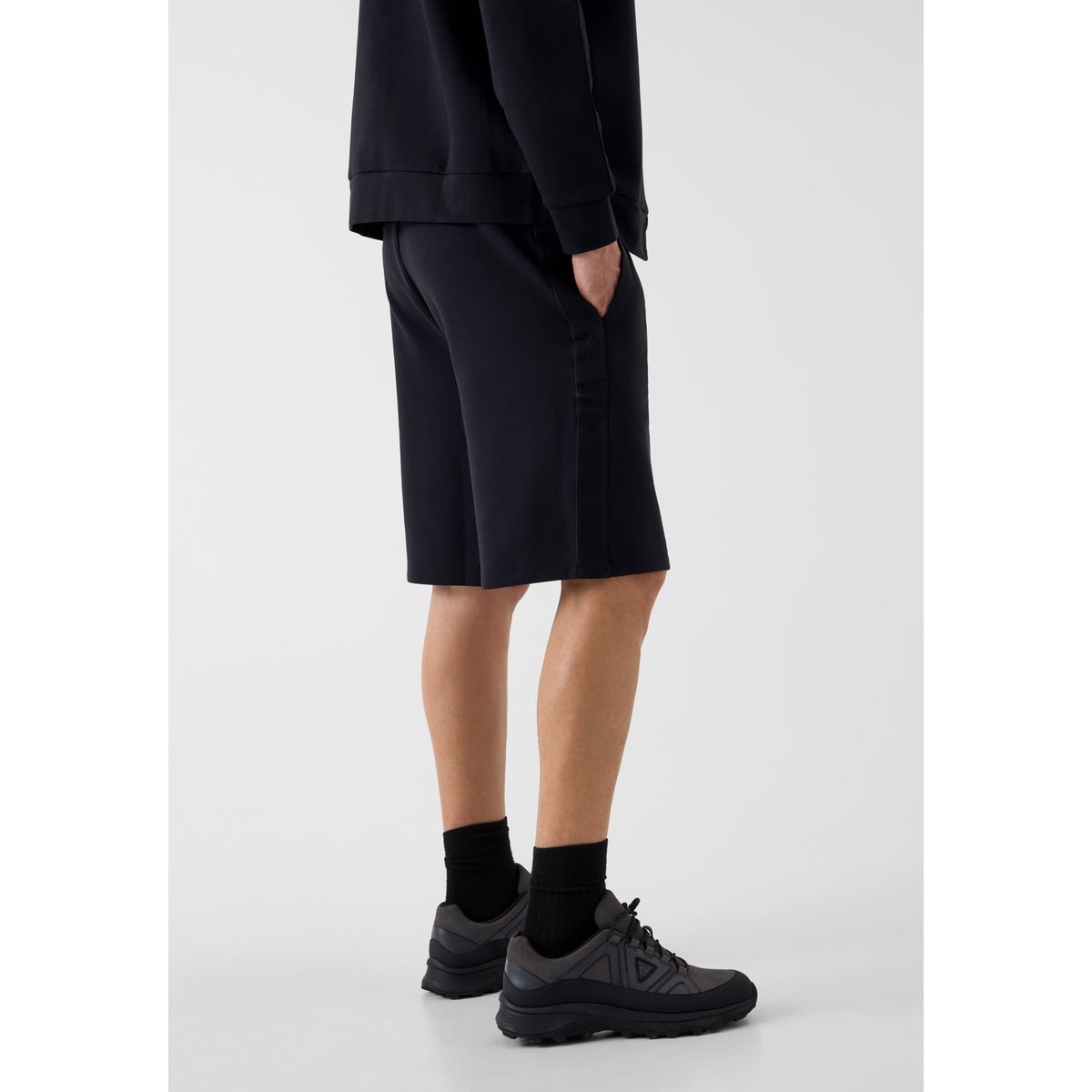 Shorts En Coton noir, GUESS