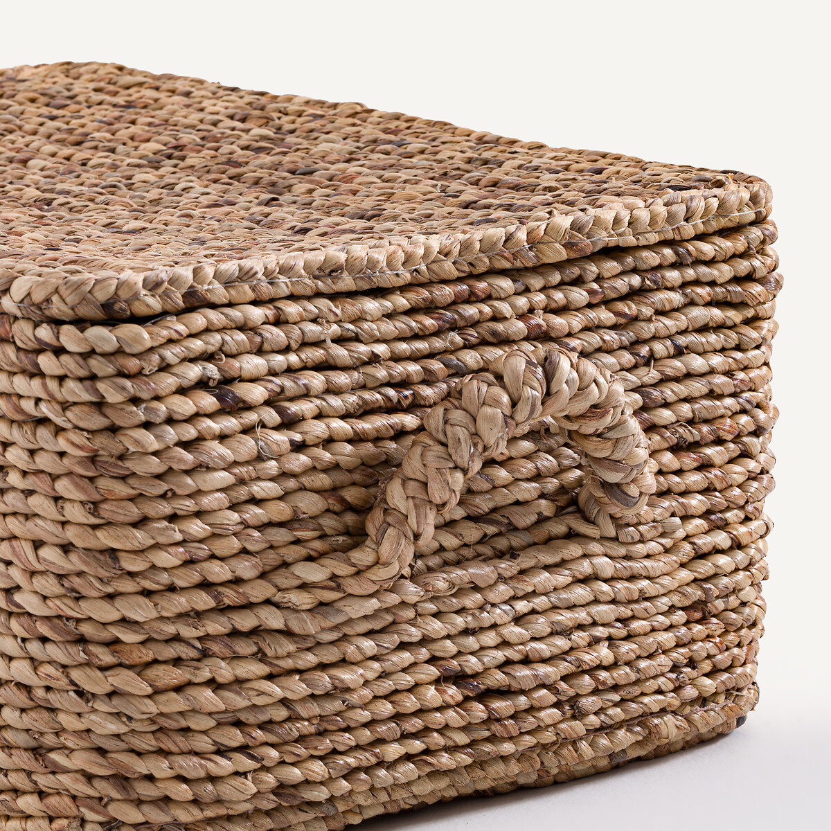 Cesta rectangular tejida en jacinto de agua, LIAN natural, AM.PM