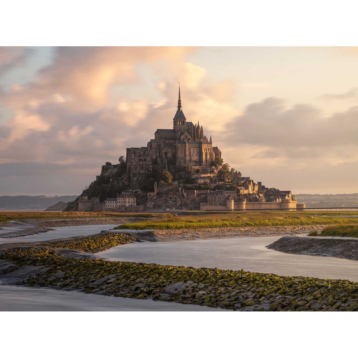 Papier peint le mont saint michel intissé, HEXOA