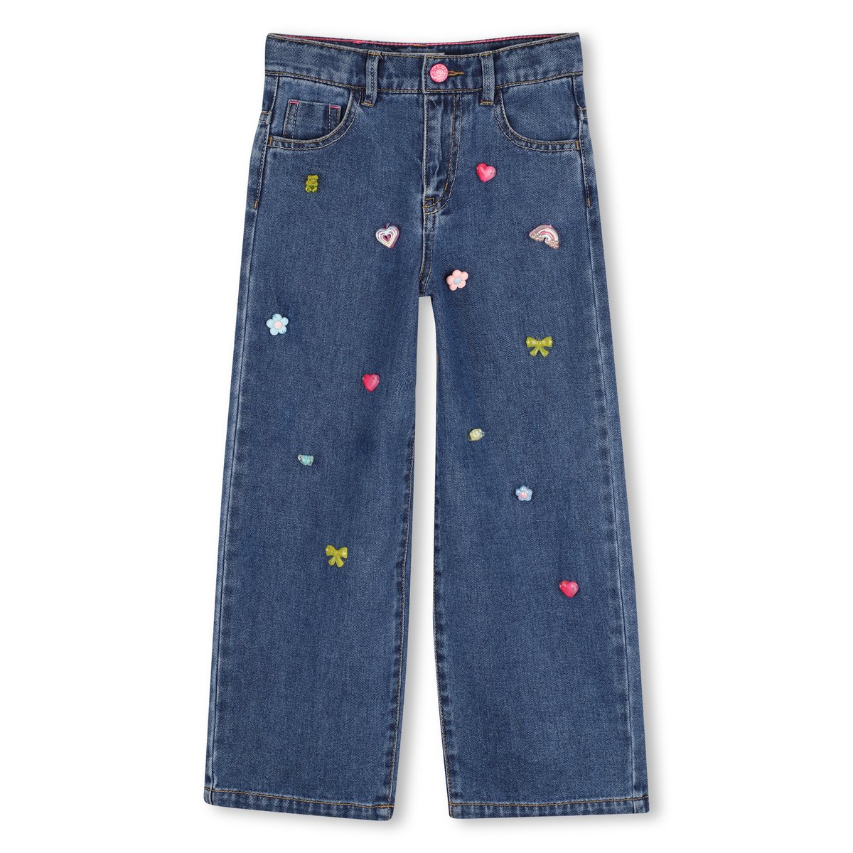 Pantalon en denim stone pousse, BILLIEBLUSH