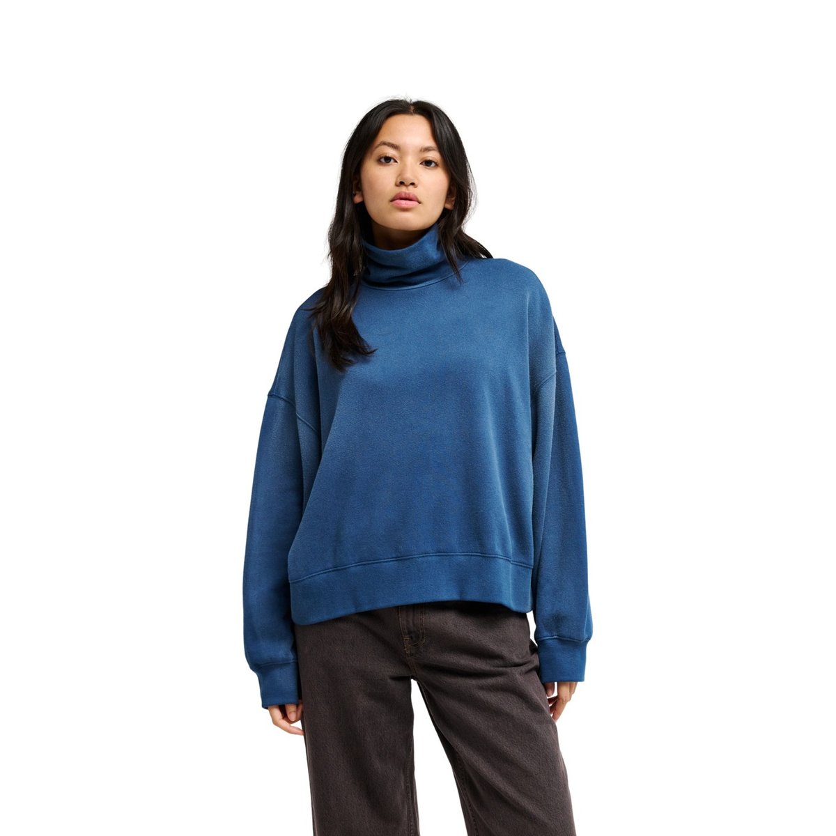 Sweat col roulé FOX RIVER bleu dark denim, QUIKSILVER