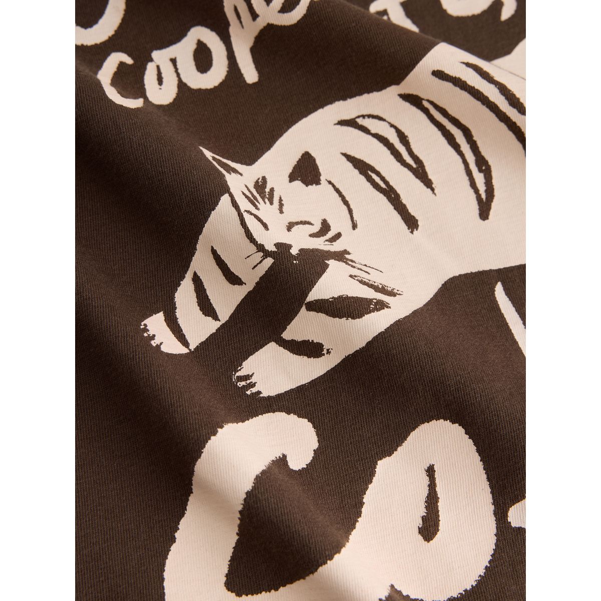 Pyjama à manches courtes et pantalon bouffant imprimé graphique marron chocolat, NEXT