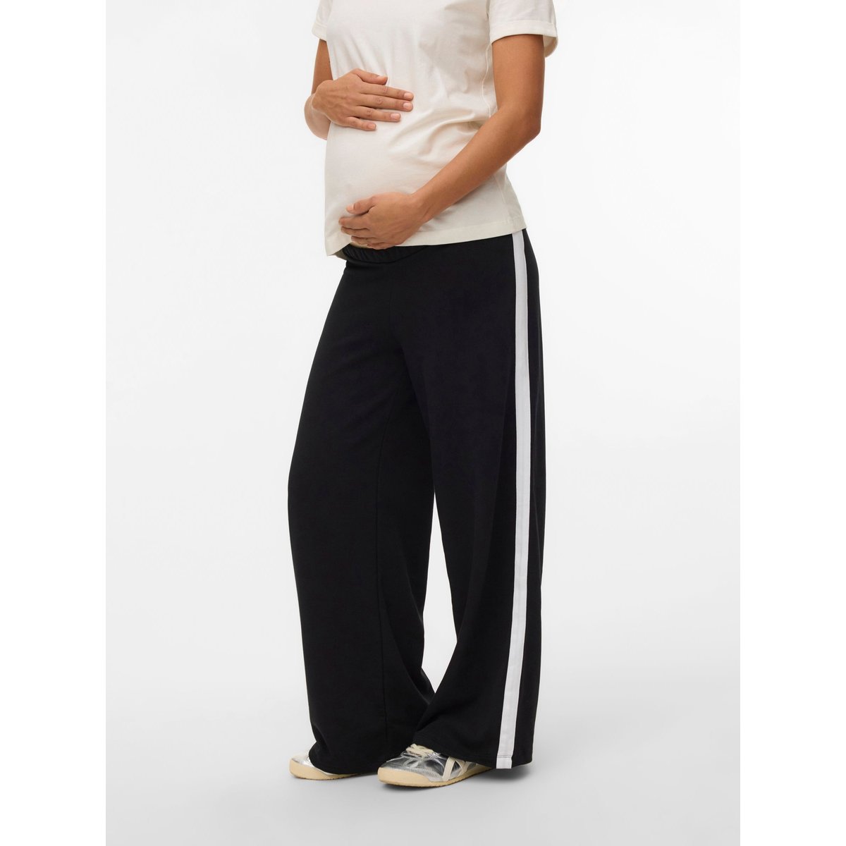 Pantalon À Jambe Large noire - black, MAMA LICIOUS