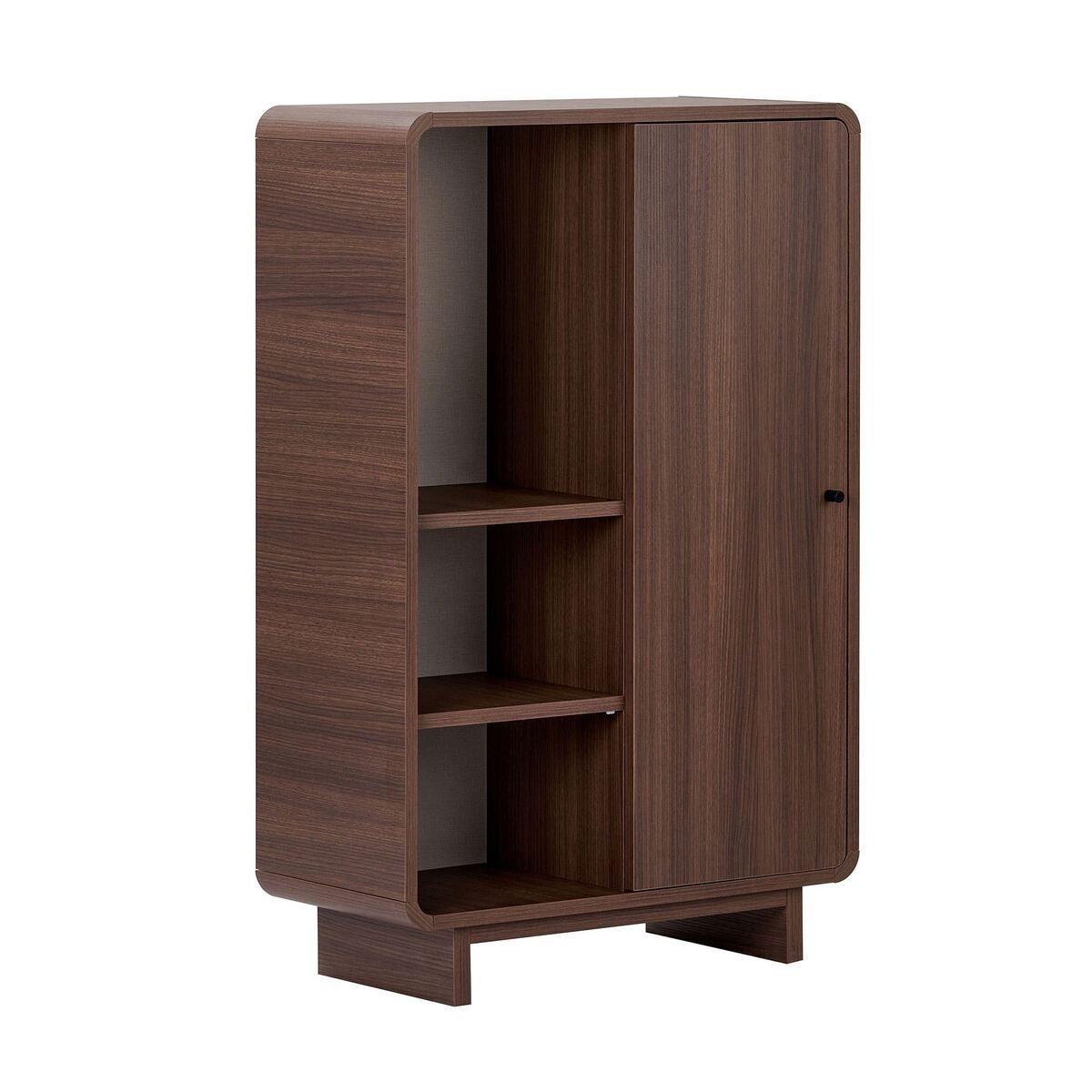 Buffet haut 1 portes, 3 niches CELENA noyer, CALICOSY