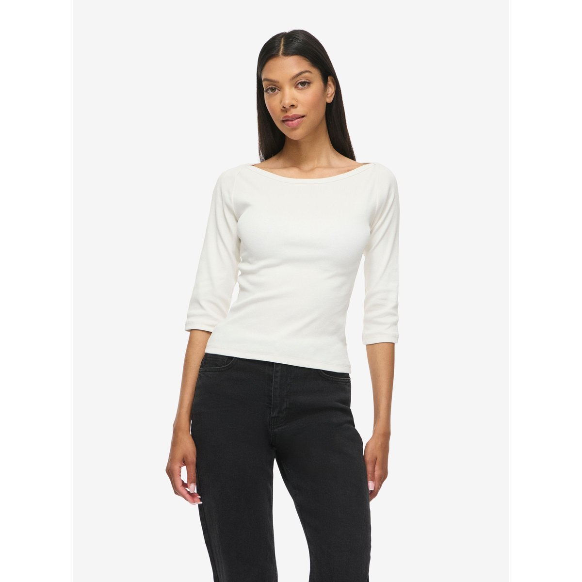 Blouse Manches 3/4 blanc - snow white1, NOISY MAY