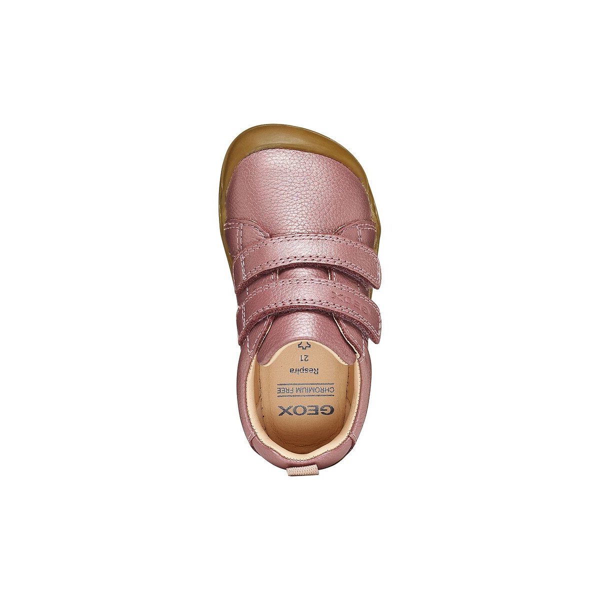 Kids Steppieup Soft Leather Slippers pink, GEOX