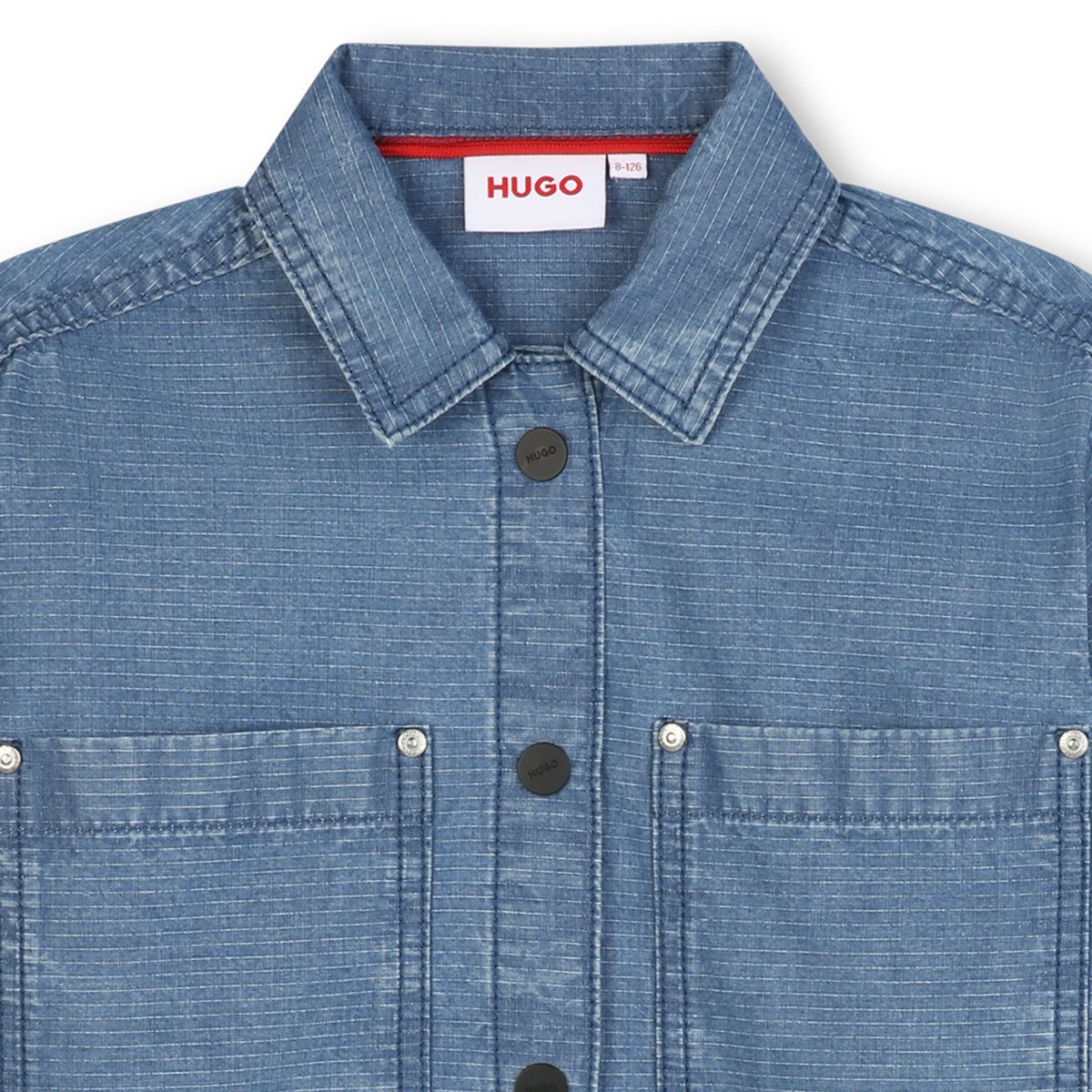 Chemise en denim stone, HUGO KIDSWEAR