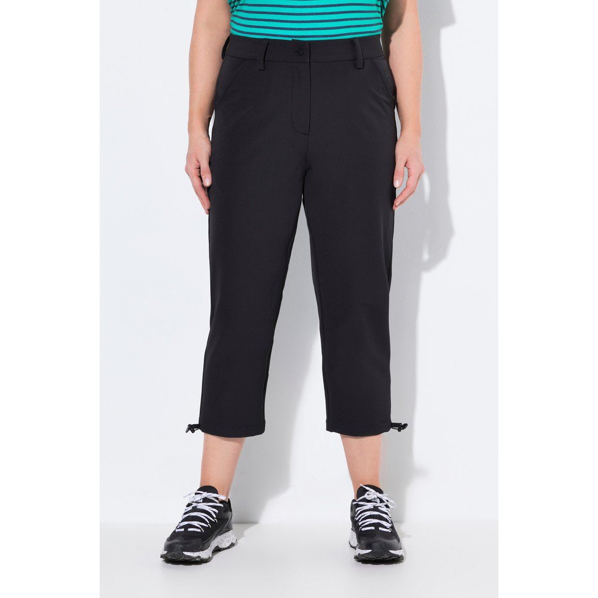 Pantalon softshell 3/4 ultra-fin. Bas de noir, ULLA POPKEN