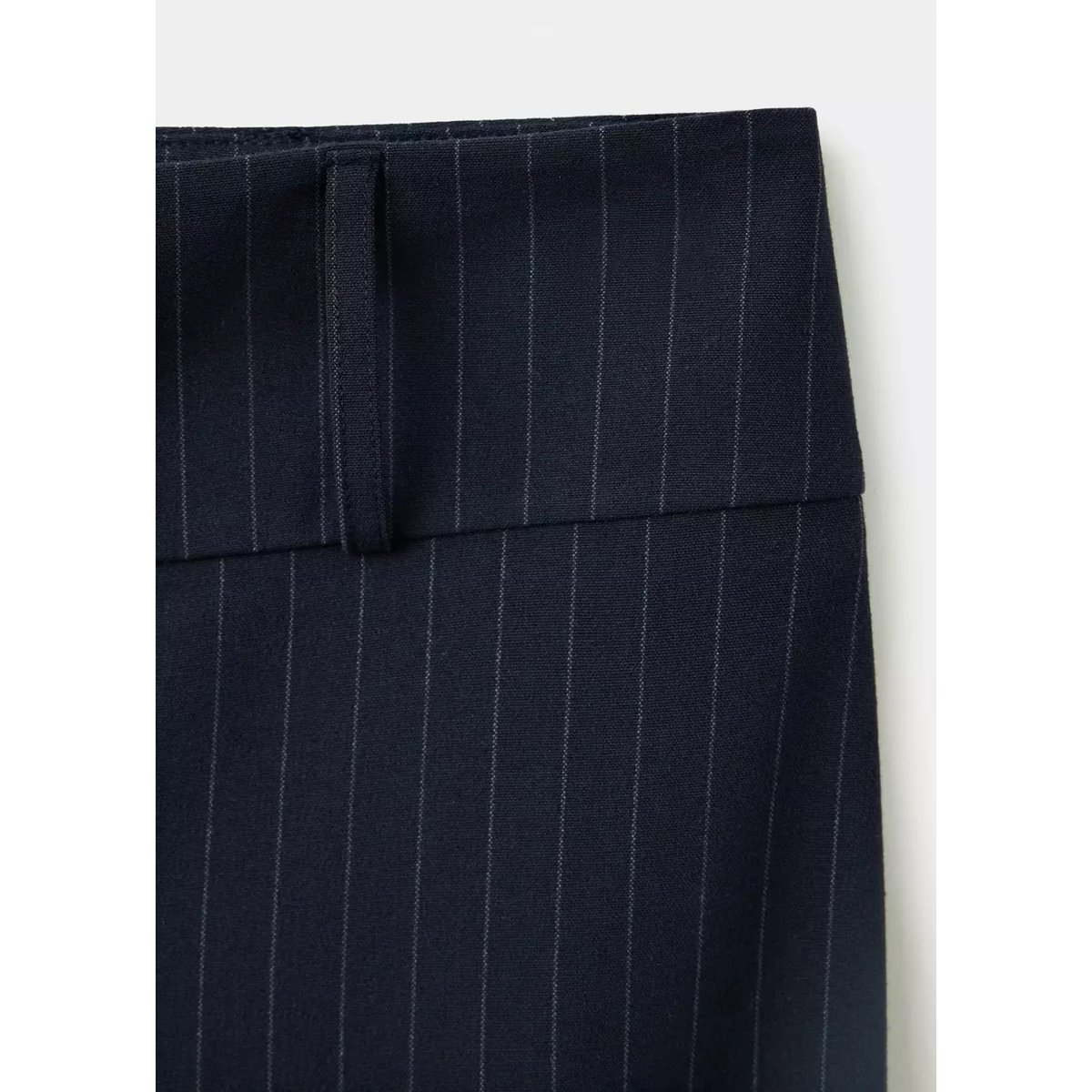 Pantalon à fines rayures bleu marine, MANGO TEEN