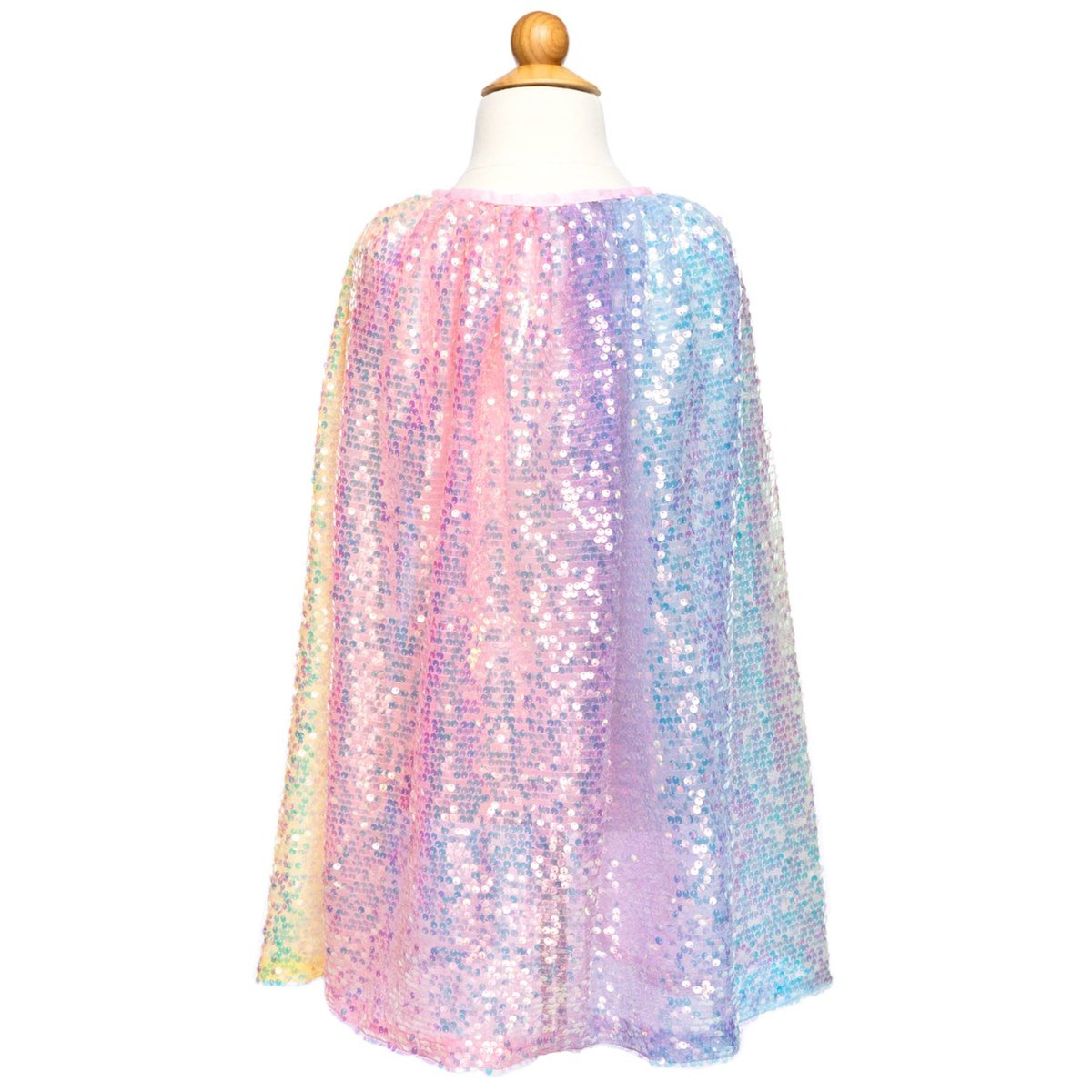 Déguisement enfant cape à sequins pastel multicolore, GREAT PRETENDERS