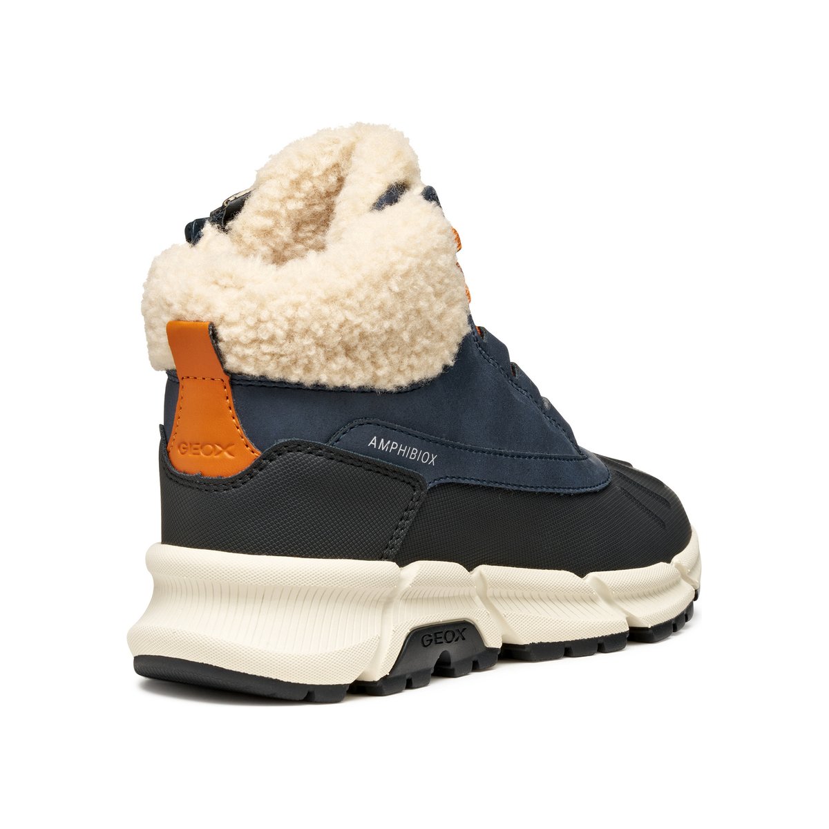 Bottes Et Bottines J FLEXYPER PLUS B ABX bleu marine/orange foncé, GEOX