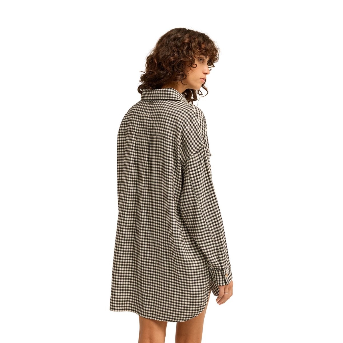 Robe chemise WINTER CHECKS noir black pebble, BILLABONG