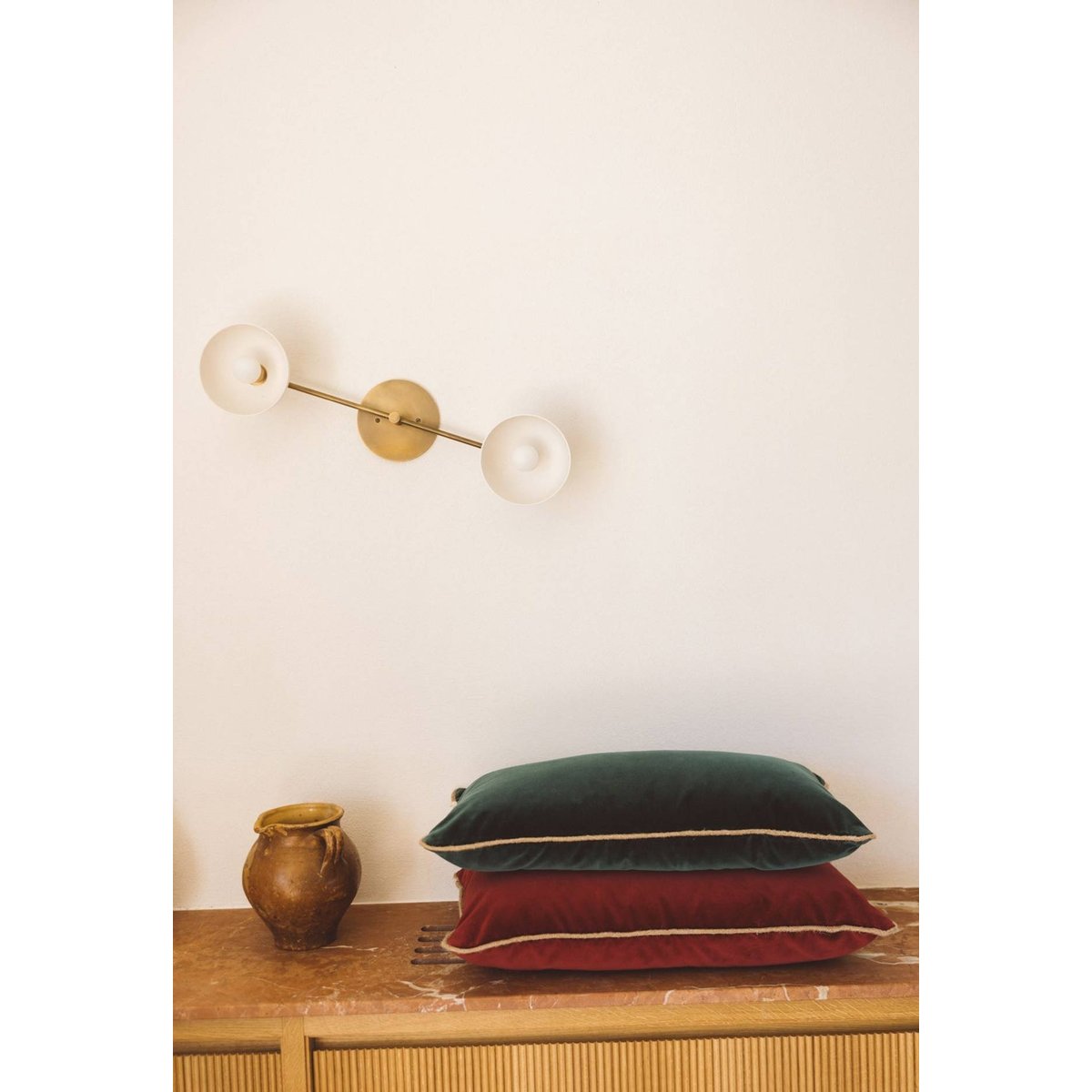 Housse de coussin en velours, Antigua violet pourpre, GABRIELLE PARIS
