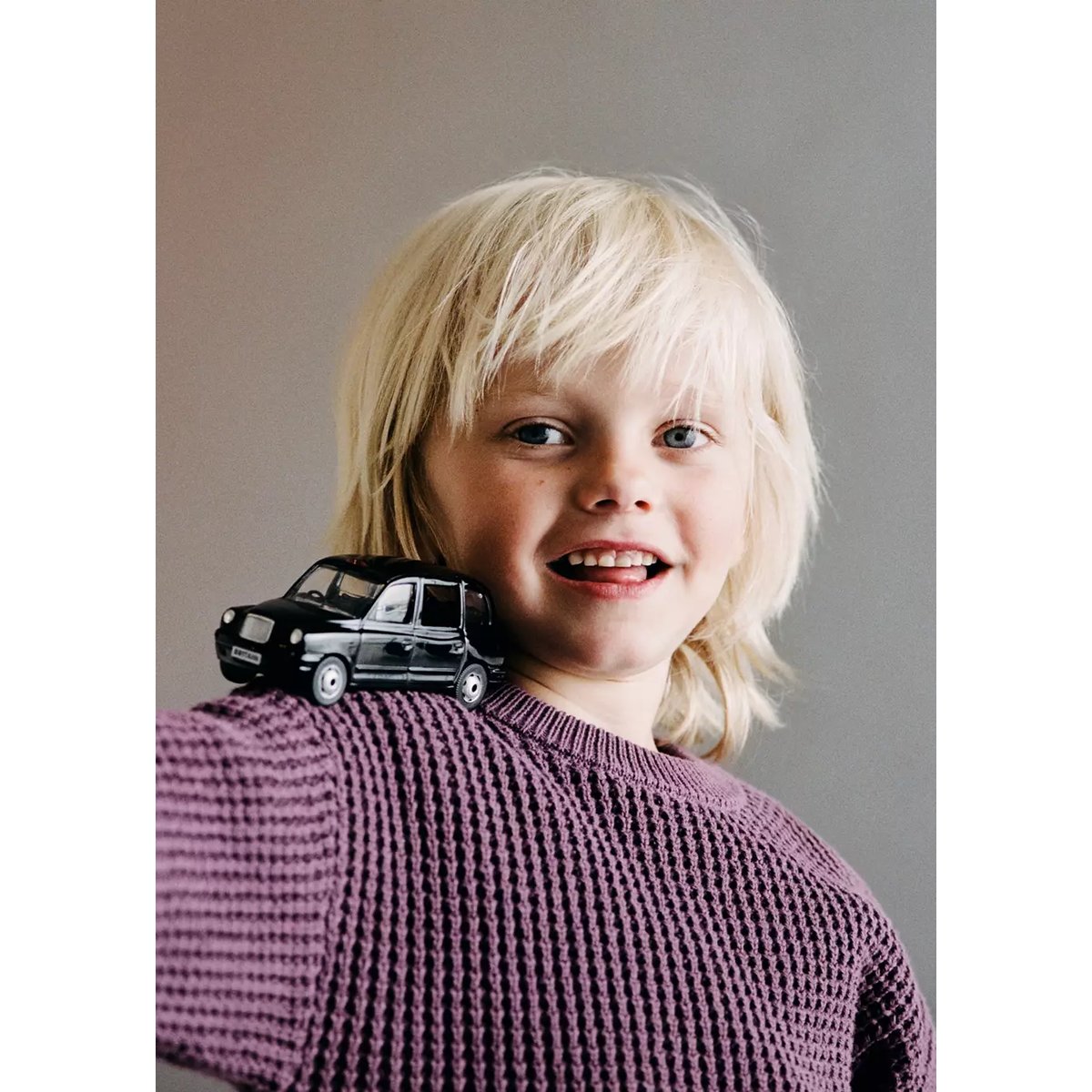 Pull-over maille relaxed-fit lie de vin, MANGO BABY